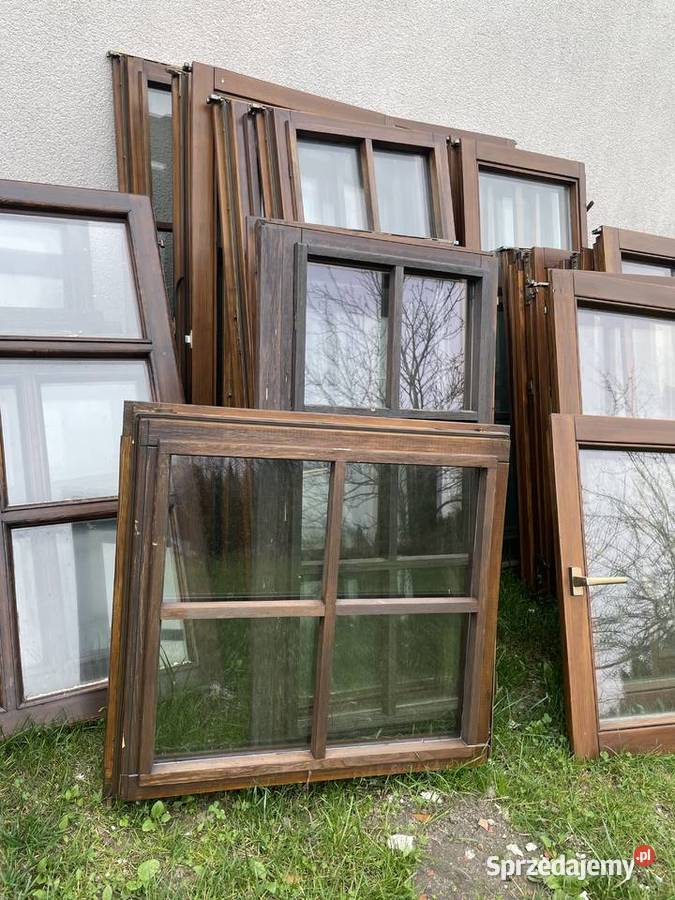 Sprzedam okna drewniane ze szprosami demontażu małopolskie Kryspinów sprzedam