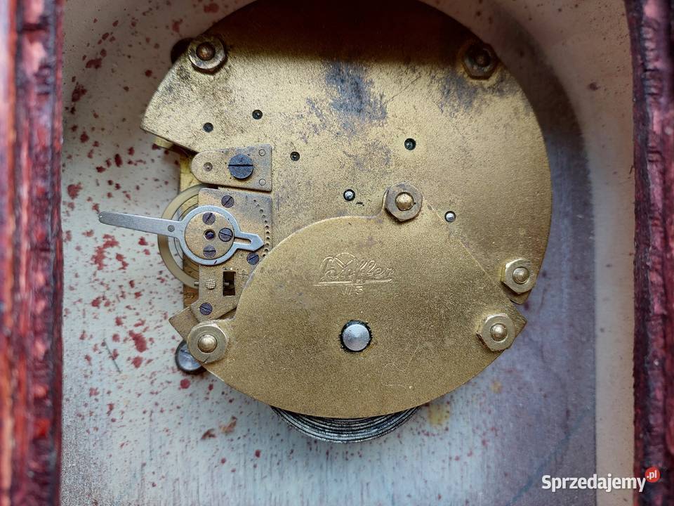 114 Stary zegar stołowy Lauffer chodzik Tczew