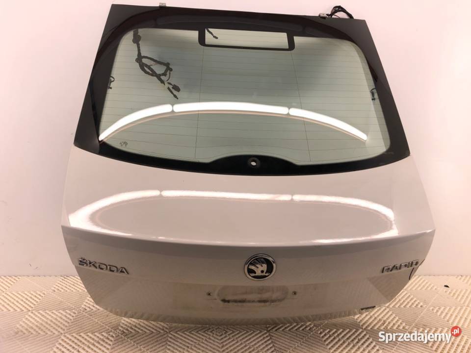 KLAPA TYŁ SKODA RAPID Hatchback BIAŁY Candy podkarpackie