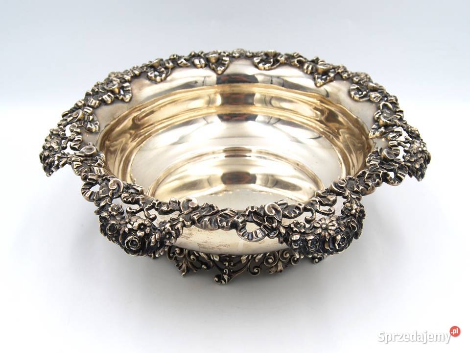 Duża piękna głęboka misa srebro pr 925 Anglia