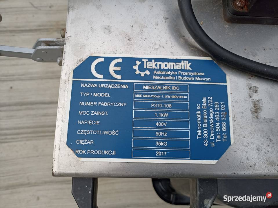 mieszalnik ibc MKE5000 Poznań