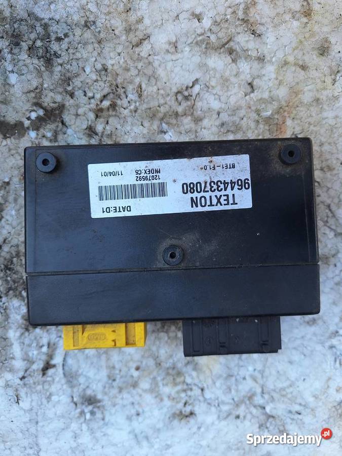 Sterownik Składania Dachu Peugeot 206 Cabrio Pozostałe Wisznice sprzedam