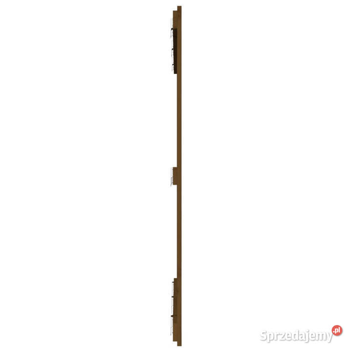 Wezgłowie łóżka miodowy brąz 1275x3x110 drewno