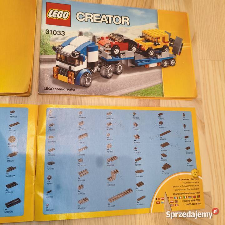Lego creator zestaw 31033 Transporter pojazdów Rzeszów