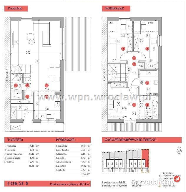 Dom szeregowy Wrocław 984m2 Sprzedaż dolnośląskie sprzedam