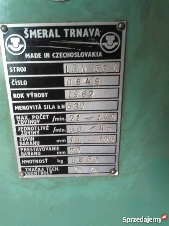 PRASA MIMOSRODOWA LEN 63C SUPER STAN Pleszew sprzedam