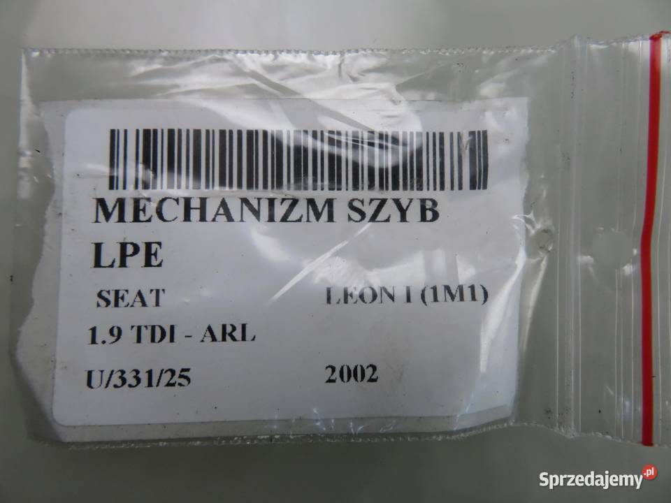 PODNOŚNIK SZYBY LEWY PRZEDNI SEAT LEON I 1M1 Mechanizmy opuszczania szyb małopolskie