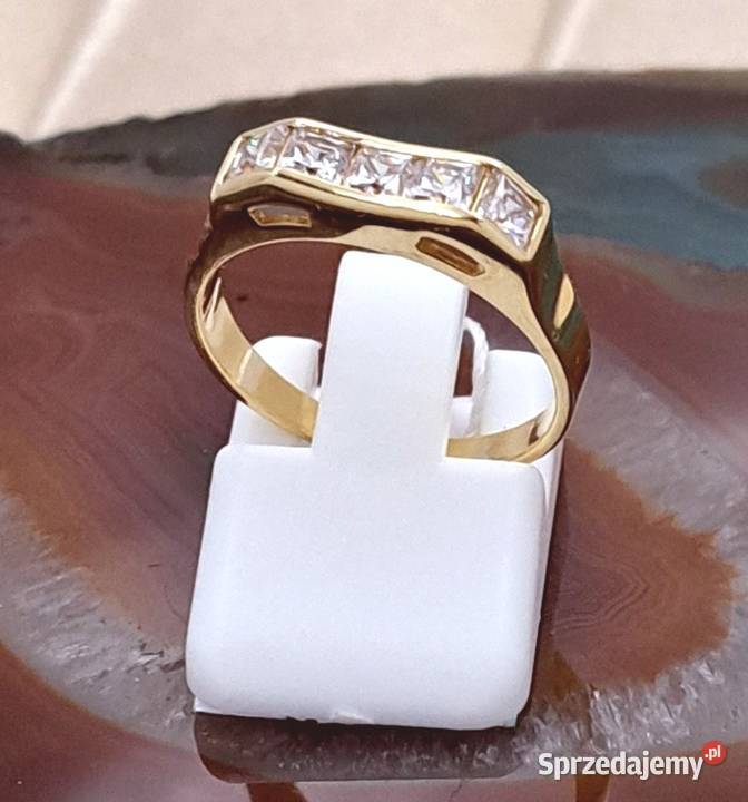 Pierścionek r14 Złoty pr585 Sygnetowy z Poznań