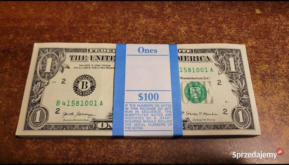 100 x 1 dolar amerykański UNC USD 2017