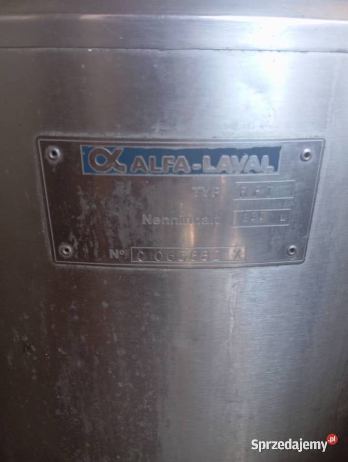 Basen do mleka Alfa laval 330 litrów Rolnictwo łódzkie Ozorków