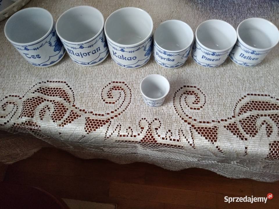 Pojemniki do przyprawporcelana Kahla 6 sztuk 1 sprzedam