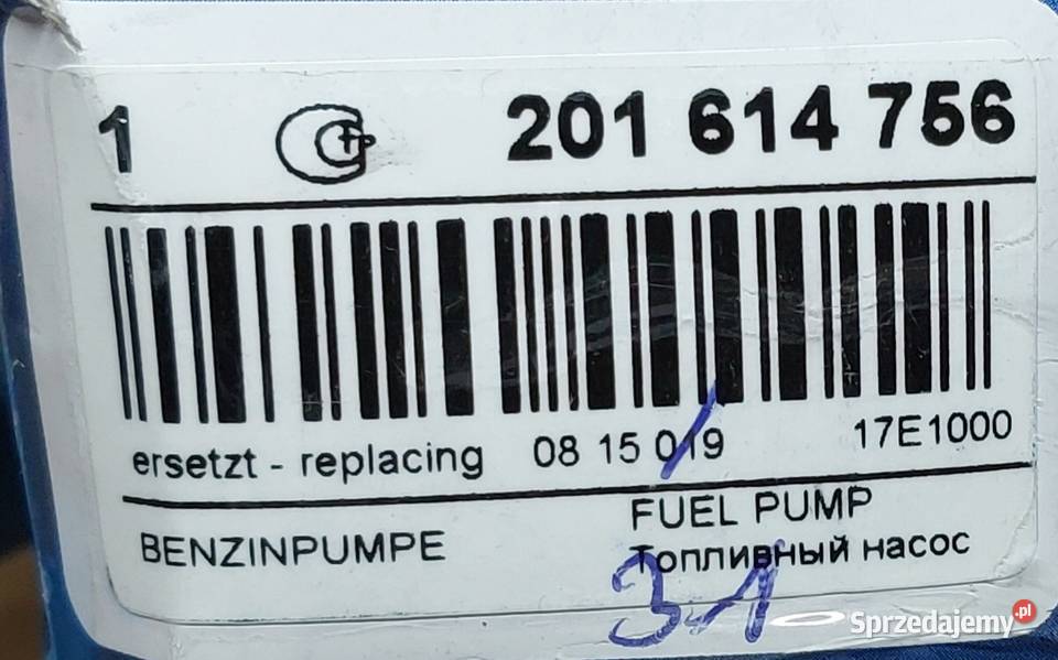 TOPRAN POMPA PALIWA OPEL ASTRA F G VECTRA A B Mielęcin
