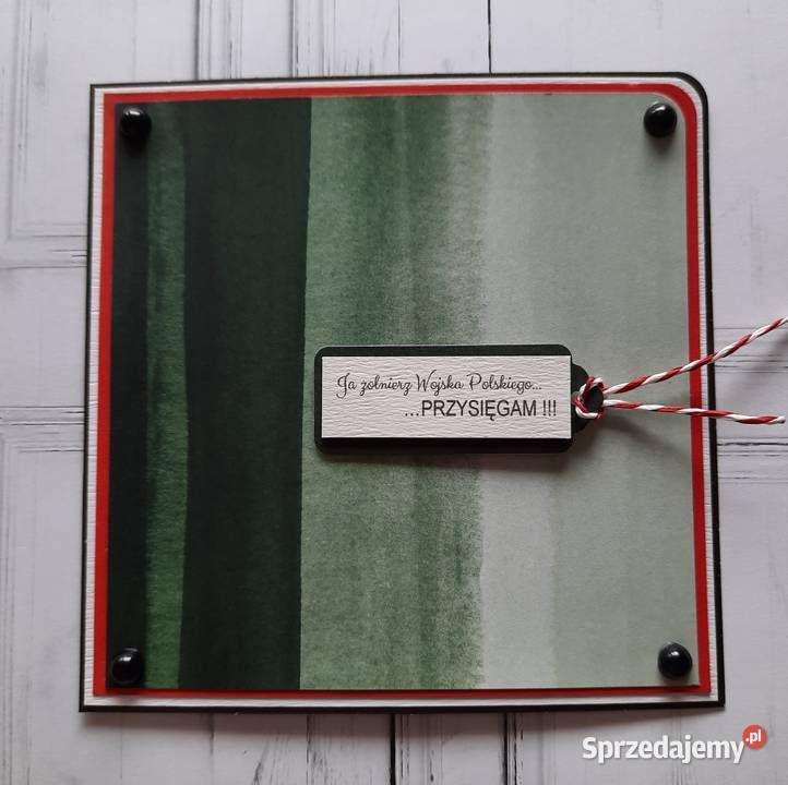 Kartka na przysięgę personalizowana data itd do Pogonów