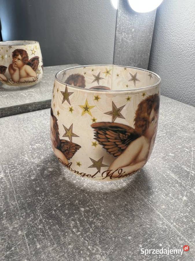 Świecznik ozdoba z aniołkami aniołami Świeczniki podkarpackie Jasło sprzedam