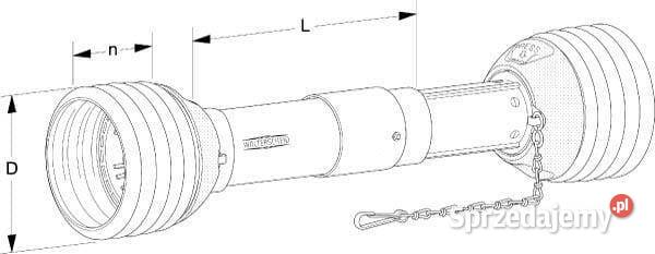 Rura ochronna Walterscheid komplet L1000 mm Kamionna
