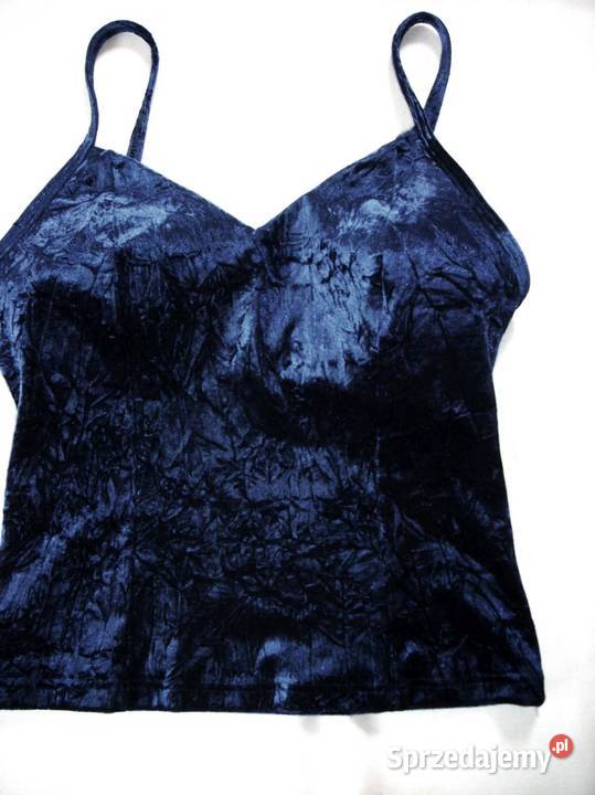 Ann Summers UK Welurowy top 36 niebieski Nowy Sącz
