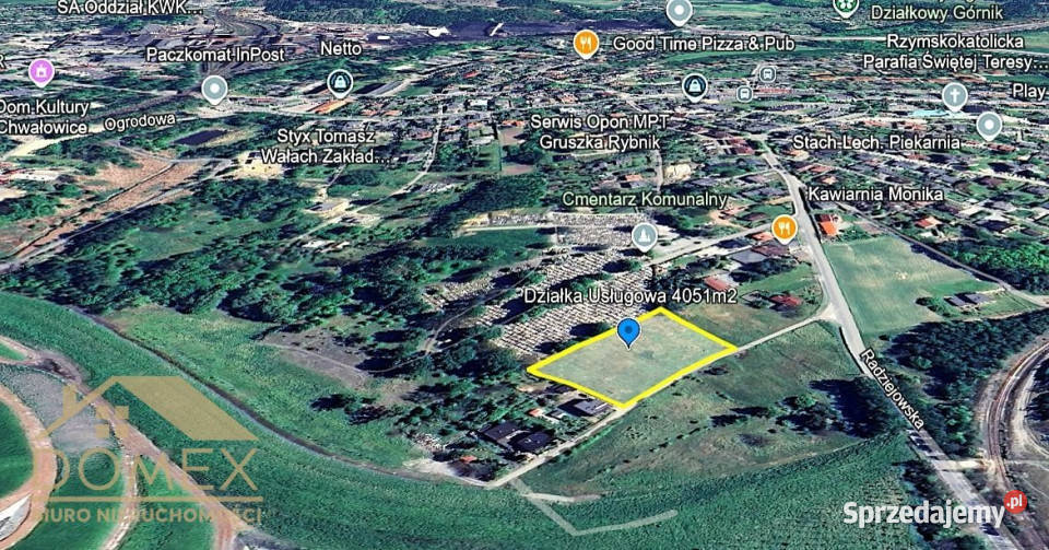 Działka Rybnik 4051m2 szambo