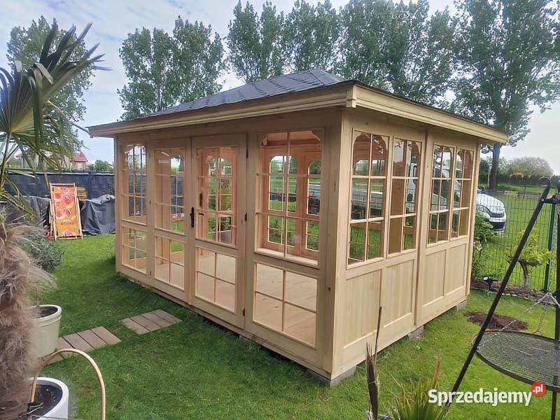 Altana 32 altanka 4x3 oszklona drzwi Dom i Ogród Parzymiechy