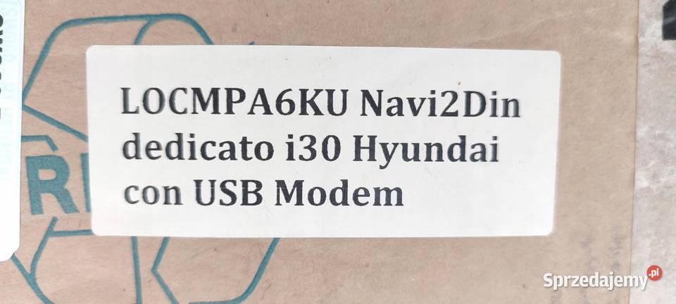 RADIO 2 DIN USB AUX NAVI GPS MODEM HYUNDAI i30