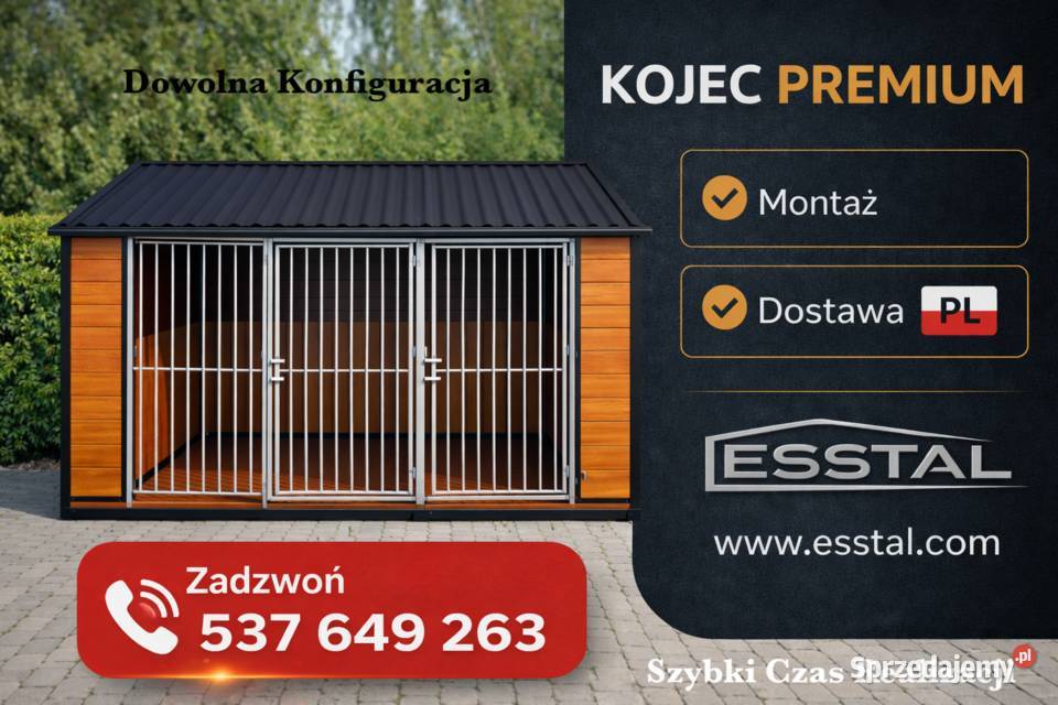 Kojec Psa na Wymiar KOJCE Psów ESSTAL Mińsk Mazowiecki