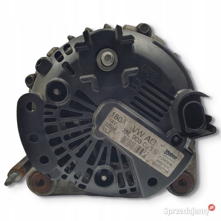 ALTERNATOR VW Passat B6 20 TDI 03L903023E 180A Układ elektryczny silnika Chełm
