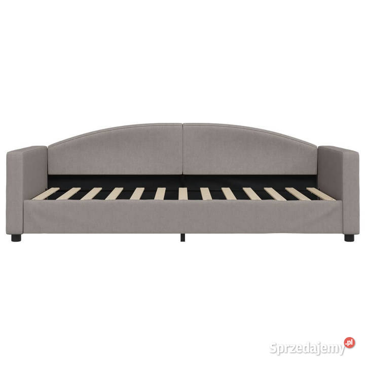 Sofa z materacem do spania kolor taupe tkanina Warszawa