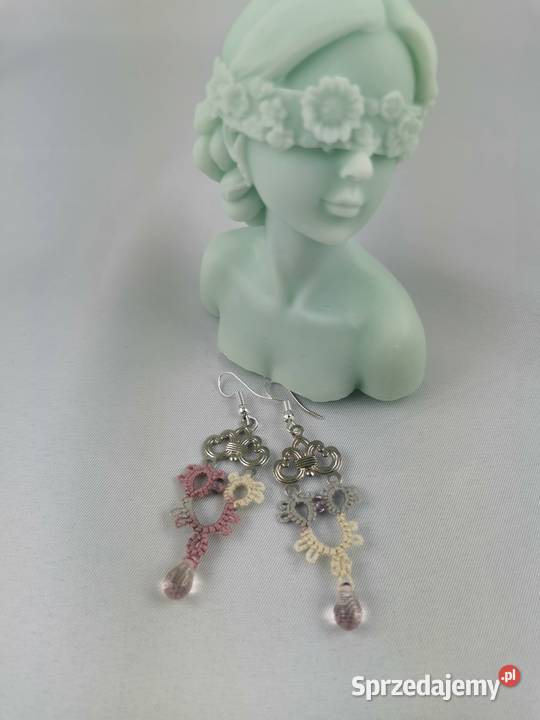 Kolczyki frywolitkowe różne wzory i kolory