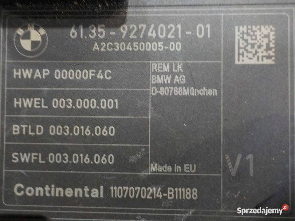 BMW 1 F20 16 B 11r modul sterownik REM 9274021 Suków