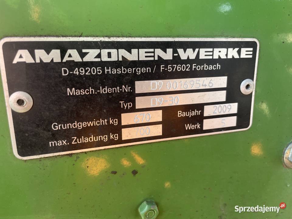 Siewnik talerzowy Amazone D9 Września