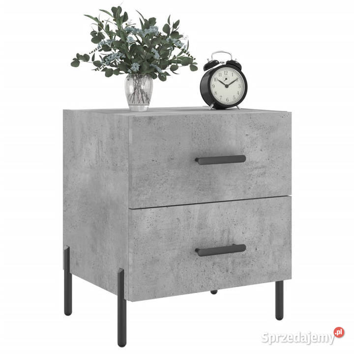 Szafki nocne 2 szarość betonu 40x35x475 WM827333 Warszawa sprzedam