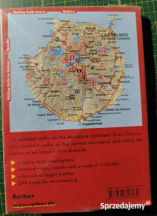 Gran Canaria Izabella Gawin Rother j angielski Mapy i przewodniki Kraków