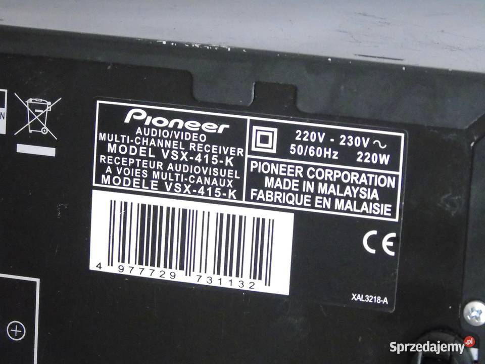 Amplituner Pioneer VSX415 RDS sprawny DOSTAWA Jasło