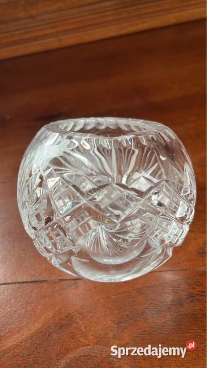 Puzderko kryształ Kula przezroczysta Czasy PRL Gdańsk
