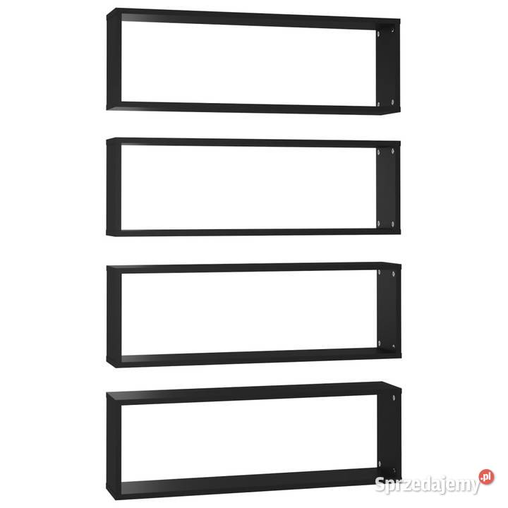 Półki ścienne kostki 4 czarne 80x15x265 WM807110 Warszawa