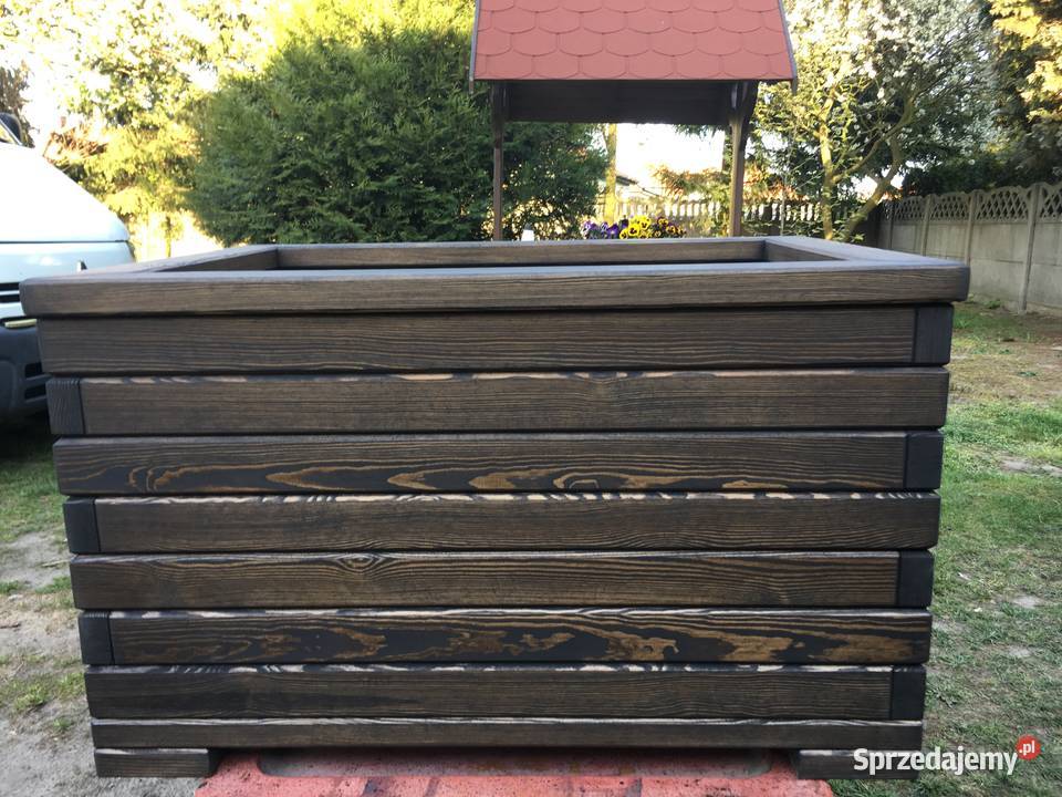 Donicedoniczki drewnianeogrodowe pod wymiar Dom i Ogród Kalisz sprzedam