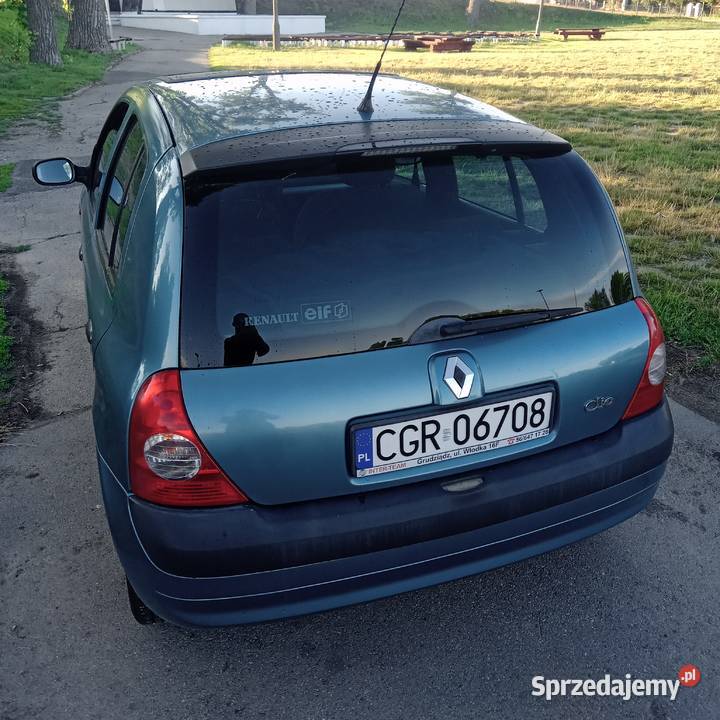 Sprzedam samochód RENAULT clio 2 14 16v Zarejestrowany w Polsce Łasin sprzedam
