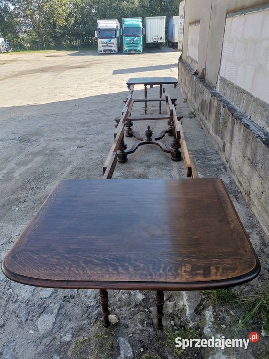 Stół jadalniany rozkładany 35m6m dębowy Wałbrzych