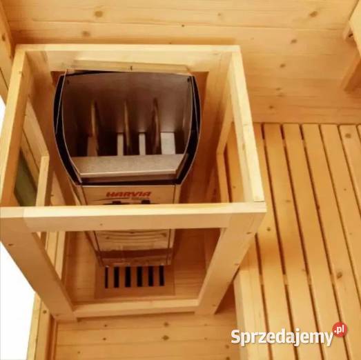 Sauna fińska sucha szklana nowa 2os piec HARVIA lubuskie Siedlisko