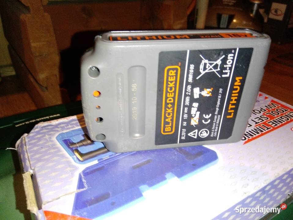 Akumulator Black Decker nowy 18V liion mazowieckie Mińsk Mazowiecki
