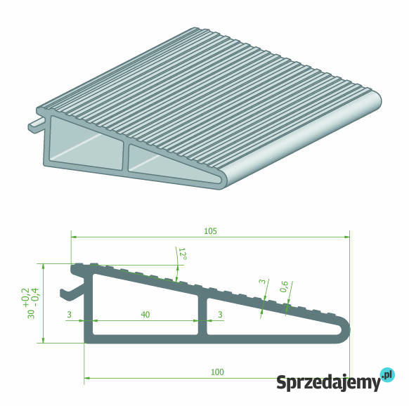 Deska podłogowa ALU 210x20 Laweta Najazd 4wzm kujawsko-pomorskie Lubanie