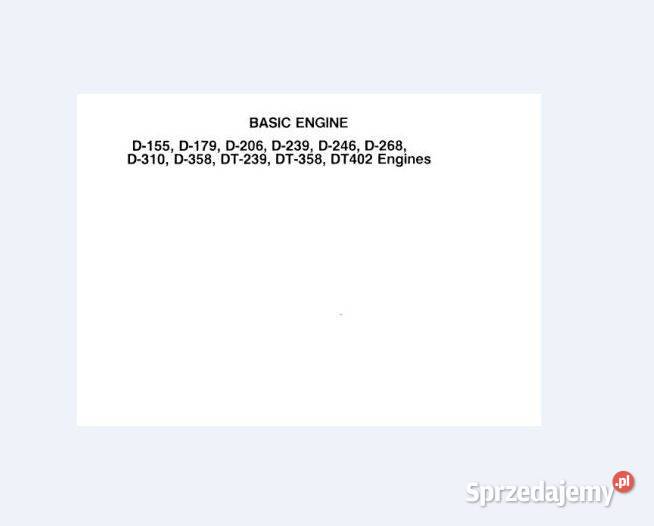 IH D155 D179 D206 D239 D246 D268 instrukcja świętokrzyskie Kielce sprzedam