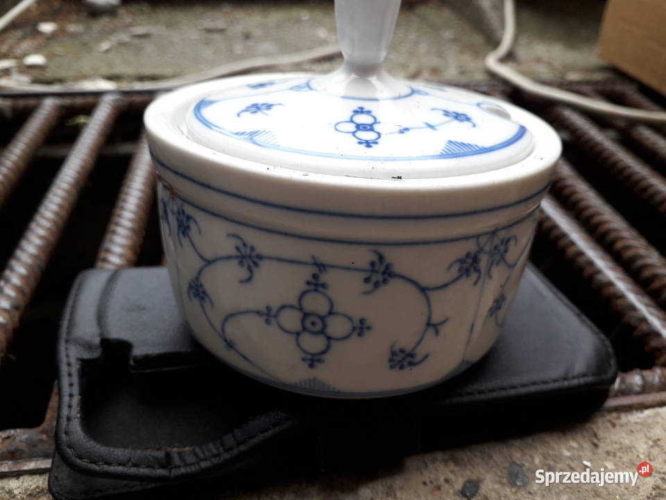 Duży zestaw porcelanowy wzór słomkowy Warszawa