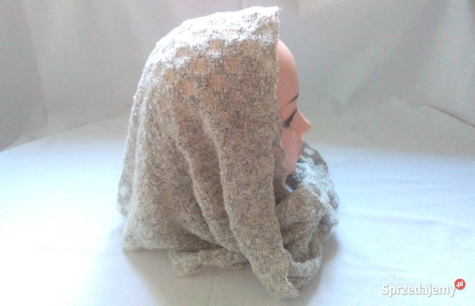 Komin damski Szal jasny NOWY podlaskie Białystok sprzedam