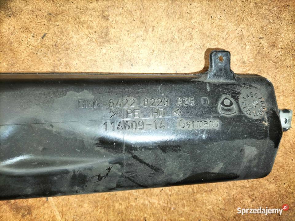 Kanał nawiewu przestrzeni podłodze lewy BMW E65 Poręba