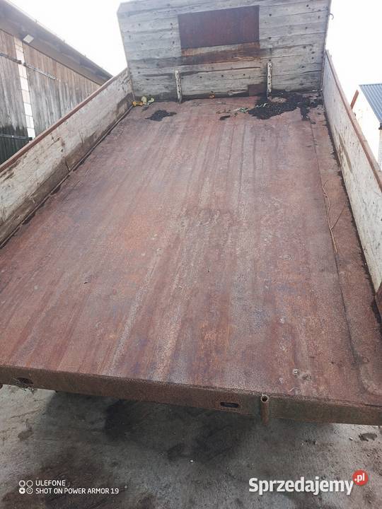 Przyczepa wywrotka 1 oś do tylu 2 tłoki własna