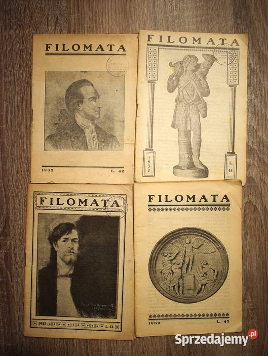 Filomata rocznik 1932 4 sztuk Antykwariat Chełmno sprzedam