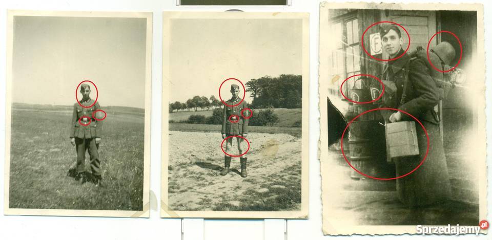 Stare zdjęcie żołnierz niemiecki 2 wojna Ostrów Wielkopolski