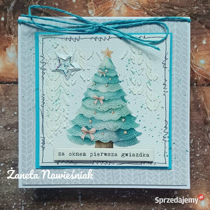 Kartki świąteczne hand made różne wzory małopolskie Mszana Dolna