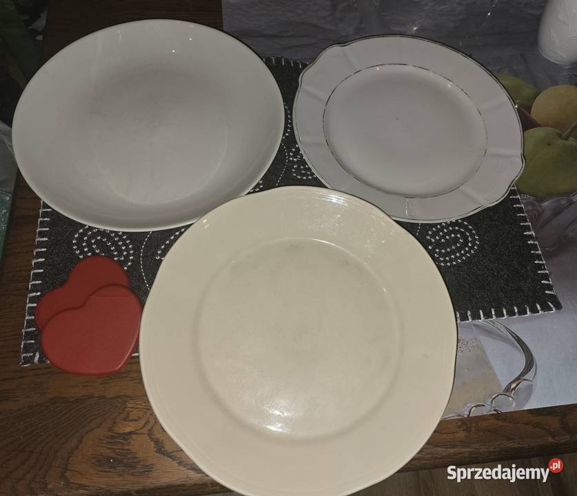 Trzy sygnowane półmiski Porcelana PRL Tułowice Sosnowiec sprzedam