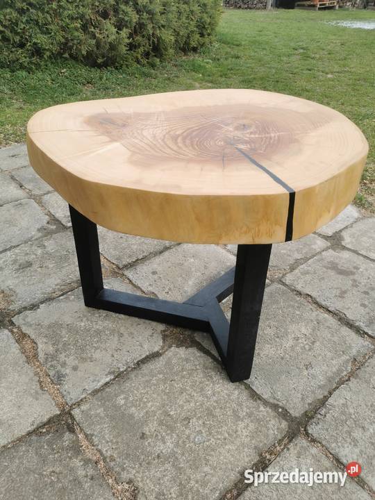 Stolik kawowy plaster olcha żywica epoksydowa Werbkowice sprzedam